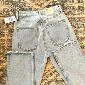 NWT Agolde Pinch Waist High Rise Straight - Focus